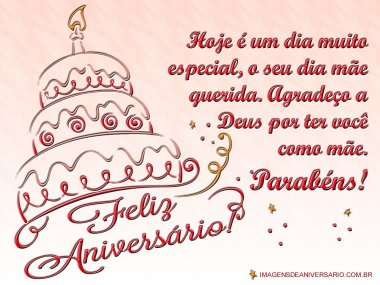 Aniversário de mãe querida