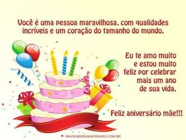 Feliz aniversário mãe